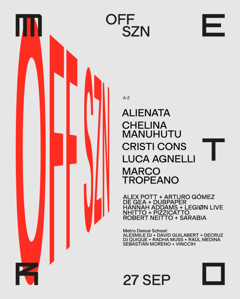 Descubre OFF SZN, La Última del Verano en Metro Dance Club 5 NDD-Artist Banner esta%CC%81tico Post