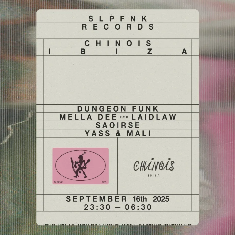SlapFunk Records, una noche underground en Chinois Ibiza el martes 16 de septiembre SlapFunk Records, una noche underground en Chinois Ibiza el martes 16 de septiembre