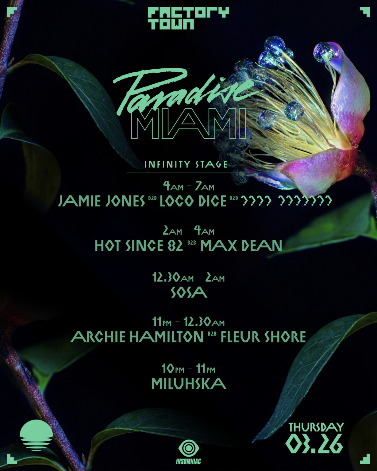Jamie Jones presenta Paradise Miami con un line up espectacular 59 NDD-Paradise Miami MFT 2026 TIMINGS IG POST 1229x1536 1