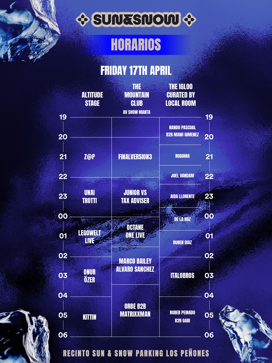NDD-HORARIOS VIERNES