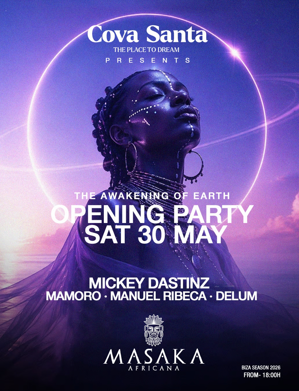 Masaka Africana presenta “The Awakening of Earth” en Cova Santa 7 NDD-w 1350