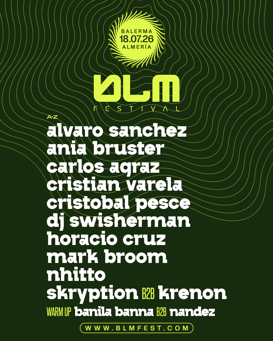 Almería se prepara para el BLM Festival 5 NDD-2026 BLM Festival CartelFinal IG OK