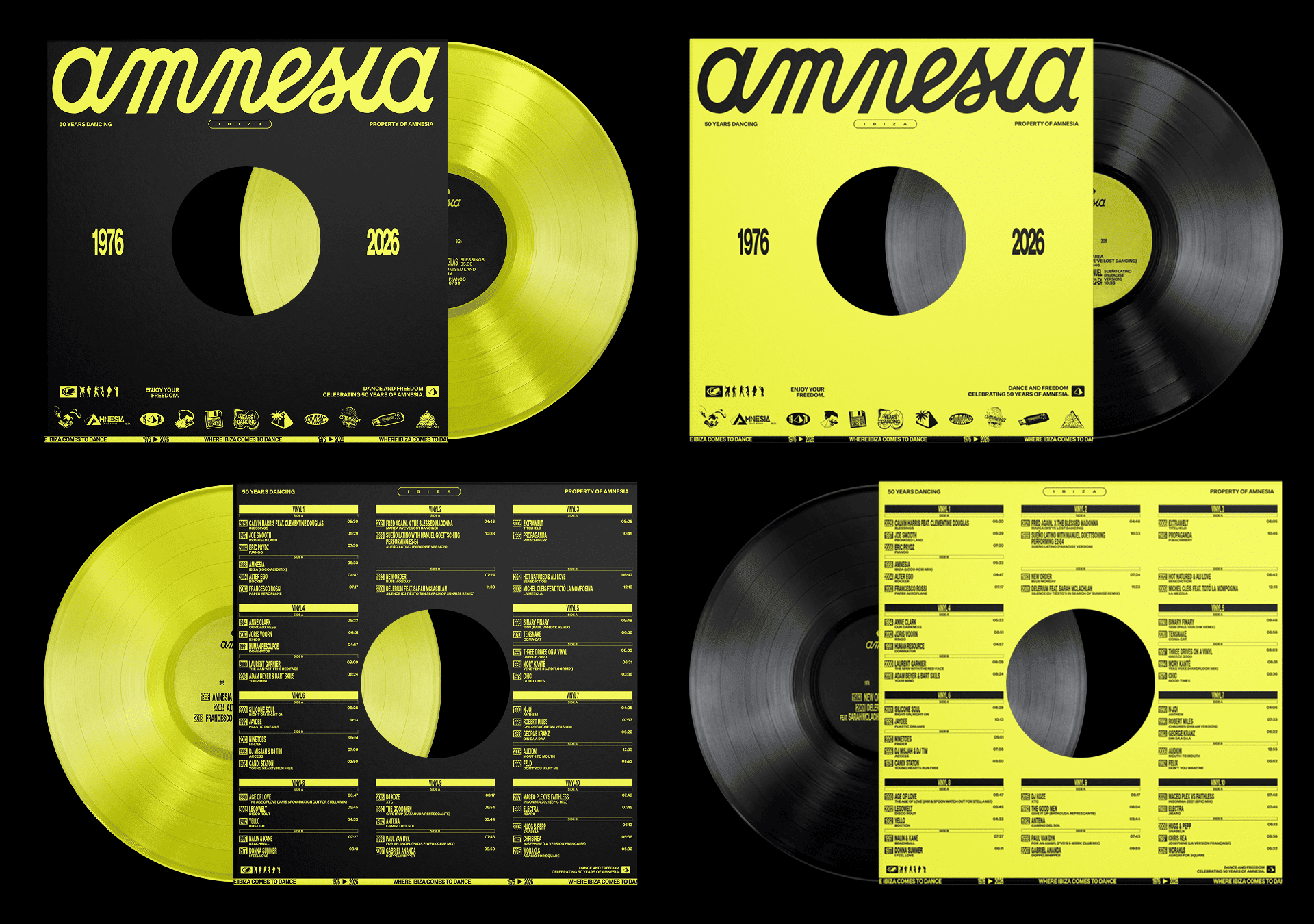 Amnesia anuncia una colección de vinilos y CDs con 50 tracks para su 50 aniversario Amnesia anuncia una colección de vinilos y CDs con 50 tracks para su 50 aniversario