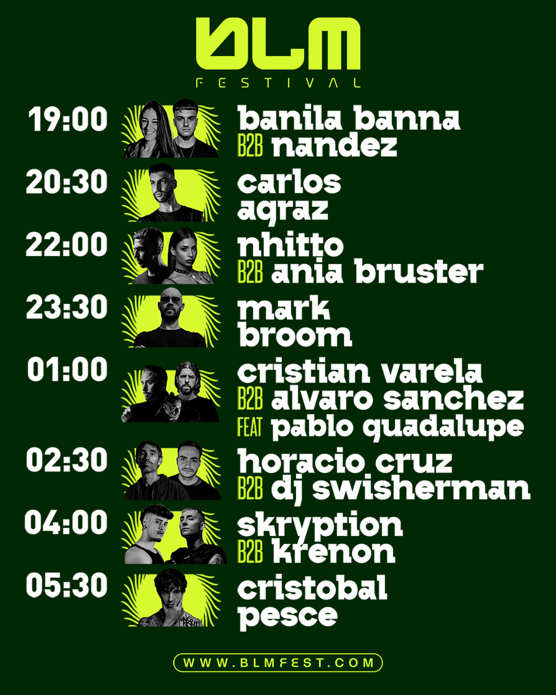 NDD-BLM Festival Horarios IG