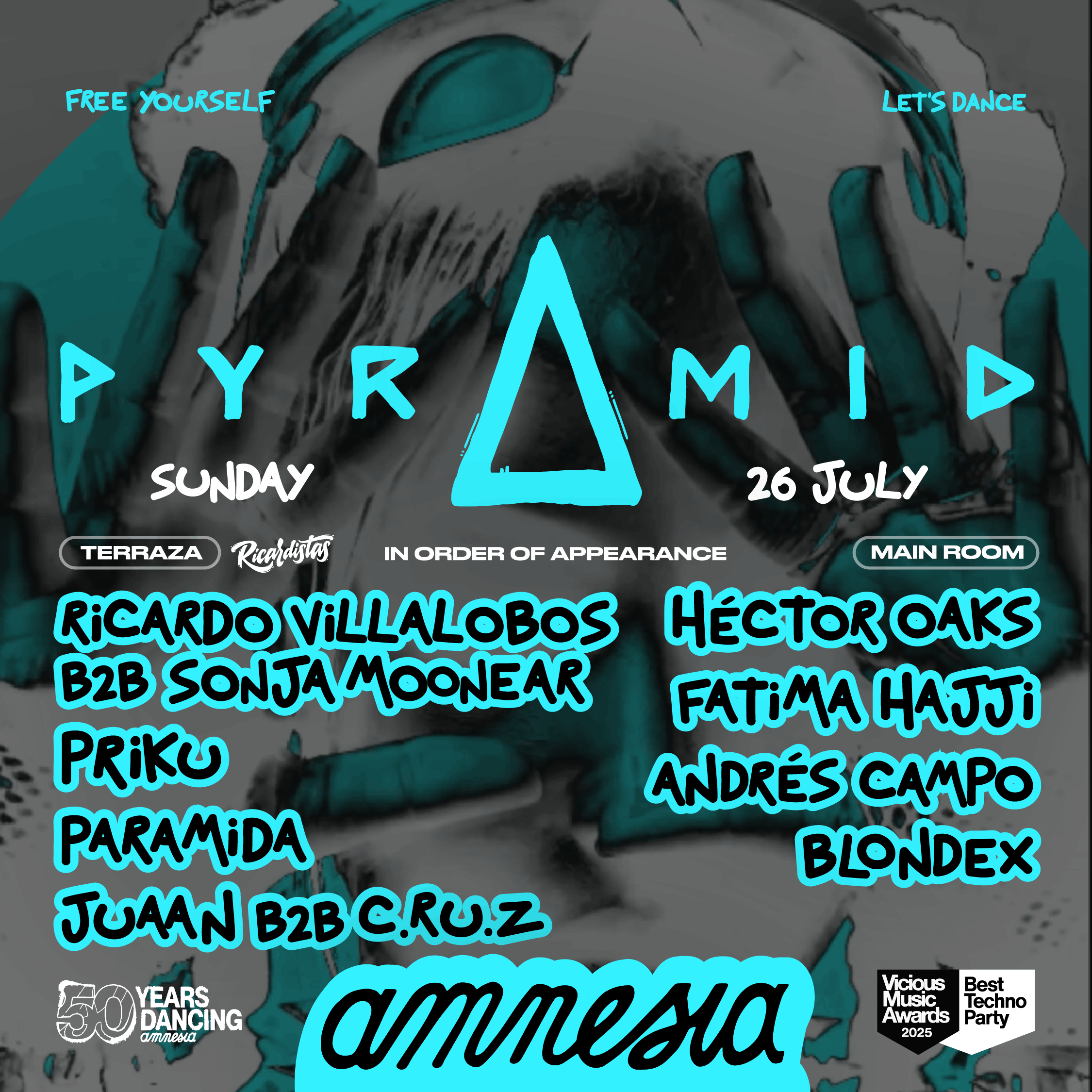 Ricardo Villalobos B2B Sonja Moonear en Pyramid Ibiza 3 NDD-PYRAMID JULIO 1 1 13 1 1